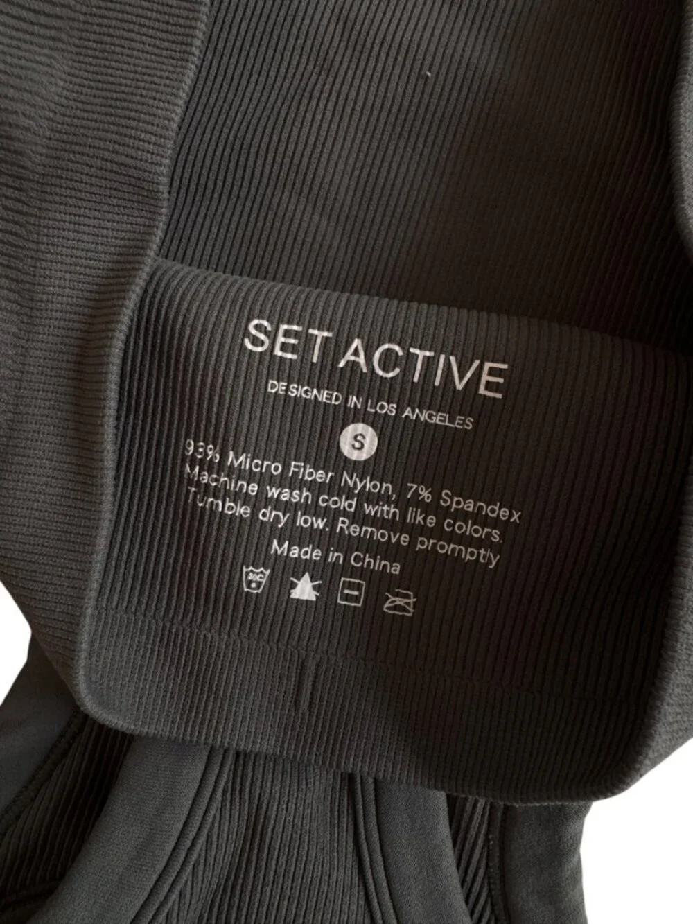 SET Active Ribbed Sports Bra - Picture 3 of 3